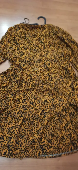 Vestido Lefties Estampado Leopardo Talla M