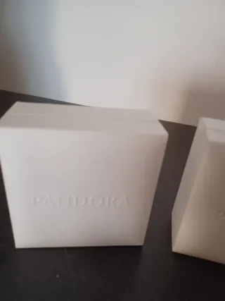 Set n.2 Scatole Pandora bianche cm.9 x 9 x h. 4