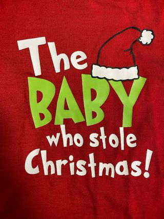 Vestito Grinch Natale Bimbo 3-6 Mesi