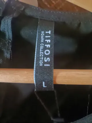 Vestido fiesta negro manga larga