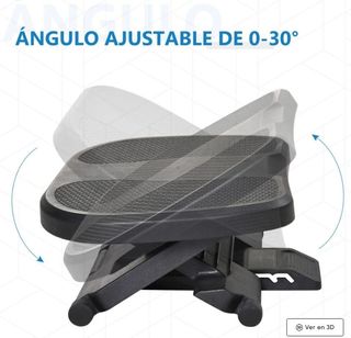 Reposapiés Ajustable Negro