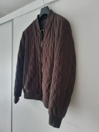 Cazadora acolchada Zara Marrón XL