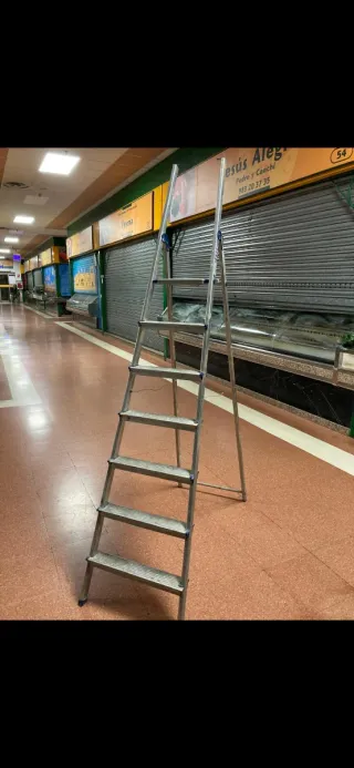 Escalera industrial de aluminio