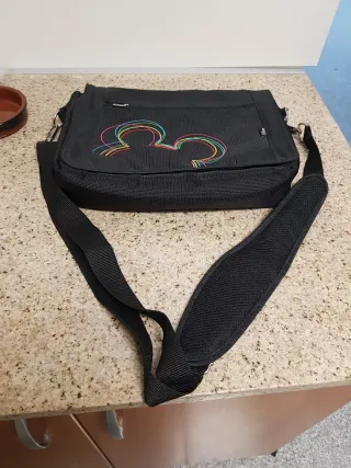 Bolsa Disney Negra con Diseño Mickey Multicolor