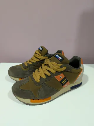 Zapatillas Blauer Marrón y Gris