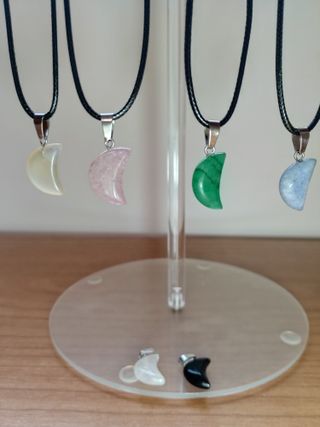 Colgantes Luna Piedra Natural