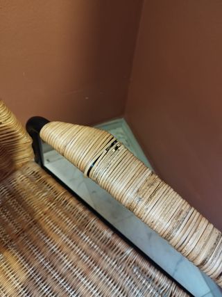 Sillón IKEA ULRIKSBERG Ratán y Acero