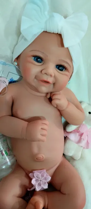 Bebé Reborn Silicona Completa 44cm