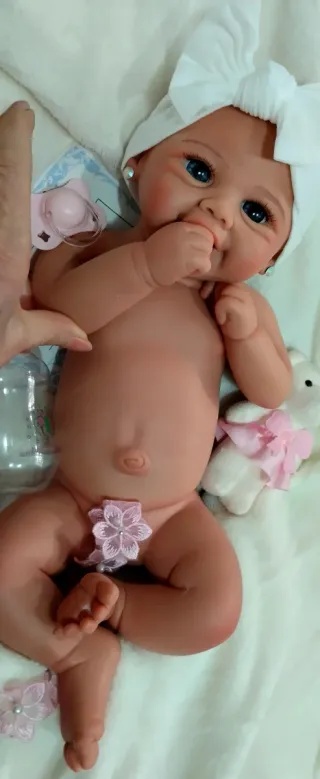 Bebé Reborn Silicona Completa 44cm