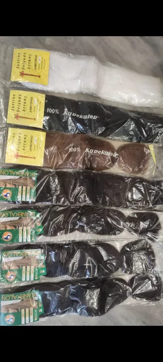 Lote extensiones cabello. Justine Delgado Arranz