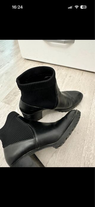 Botines Zara Negro Talla 39