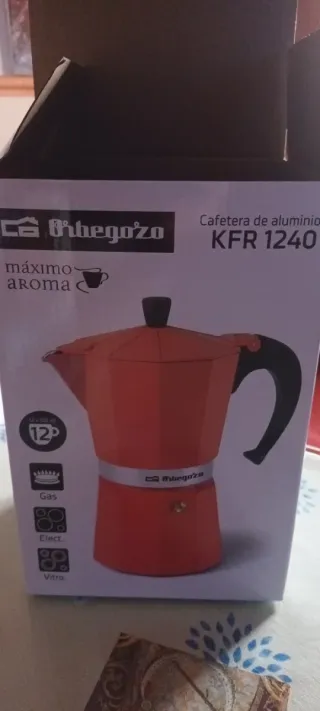 Cafetera Italiana Roja