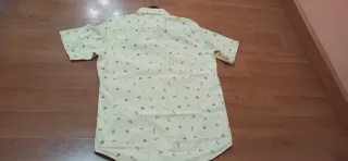 Camisa hombre estampado mexicano amarilla