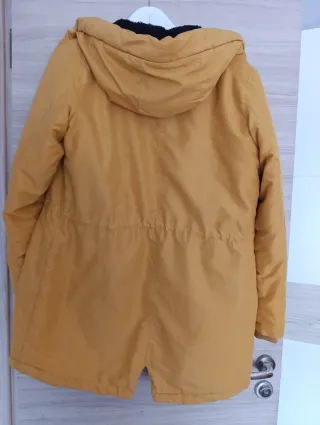 Chaqueta parka mujer ,color mostaza