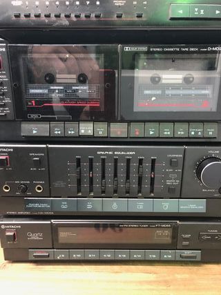 Equipo Hi-Fi Hitachi Negro