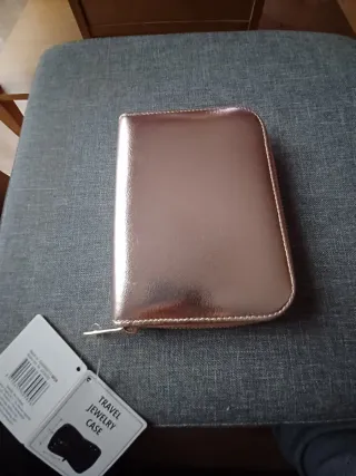 Estuche Joyas Viaje Rosa Dorado
