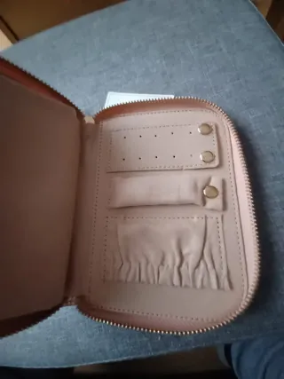 Estuche Joyas Viaje Rosa Dorado