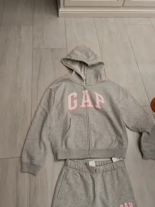 Tuta Gap grigia con felpa cappuccio