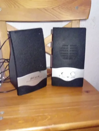 Altavoces DV Tech Negros y Plateados