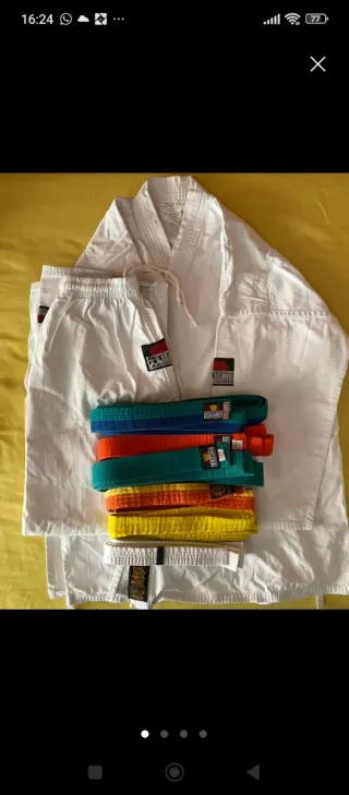 Kimono Karate e Cinture Multicolore