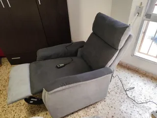 Divano relax elettrico grigio