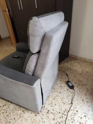 Divano relax elettrico grigio