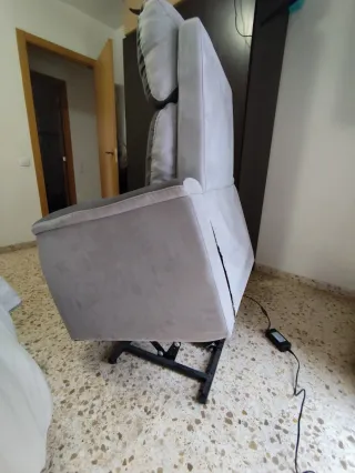 Divano relax elettrico grigio