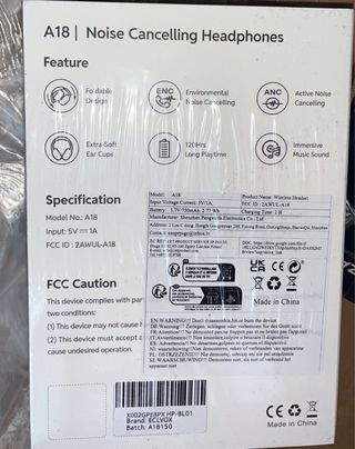 Auriculares Cascos Bluetooth A18 SIN ABRIR