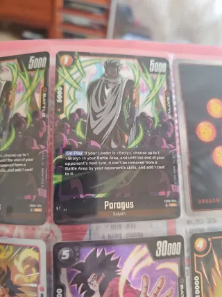 Cartas Dragon Ball FBO8 cambio