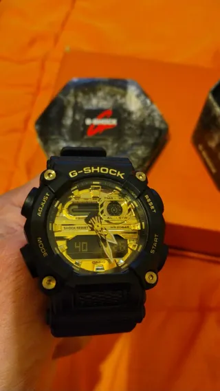 Casio G-Shock GA-900 Reloj Negro/Dorado