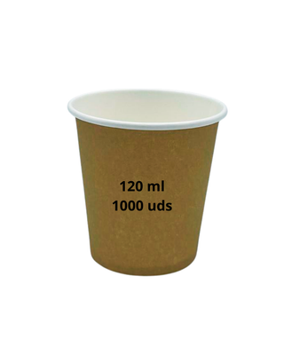 Vasos de café, vasos cartón 120 ml - 1000 uds