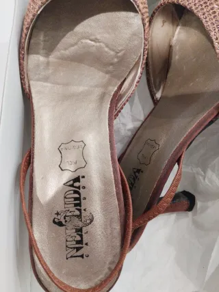 Zapatos de fiesta NEDA dorados/naranja