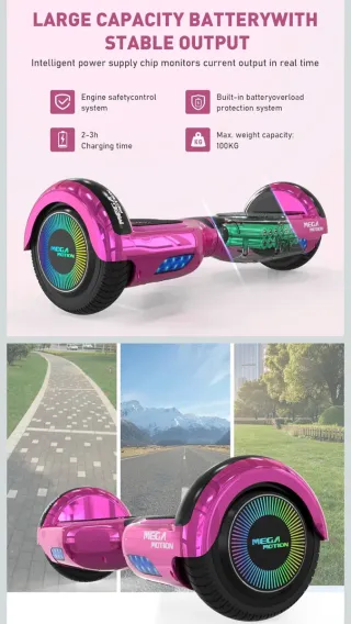Hoverboard Mega Motion Rosa Niños