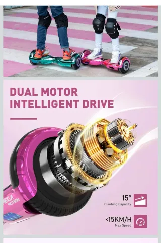 Hoverboard Mega Motion Rosa Niños
