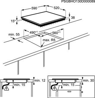 Piano cottura Electrolux EHF6241FOK