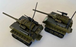 Tente conjunto de dos carros de combate ligeros