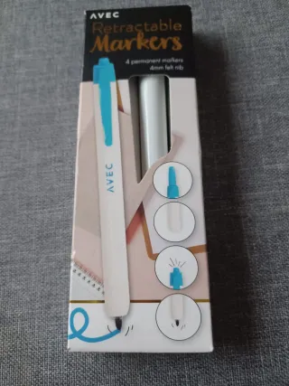 Marcadores retráctiles AVEC (4 unidades)