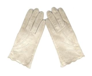 Guantes Piel Mujer Talla 8 Beige