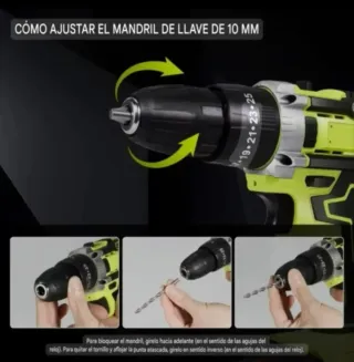 Taladro Atornillador Inalámbrico (2 Baterías)