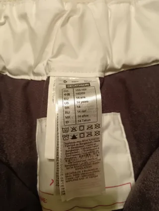 Pantalones de Nieve Blancos 14 años