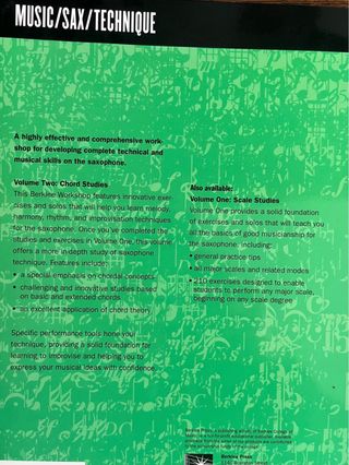 Técnica del Saxofón - Chord Studies Vol. 2