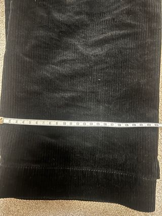 Pantalón pana Massimo Dutti negro tobillero