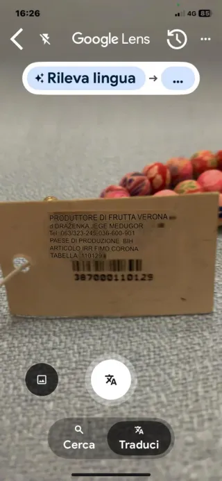 Rosario fatto a mano con perline colorate