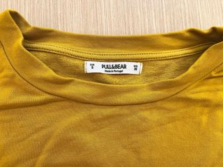 Sudadera Pull&Bear Mostaza Talla M