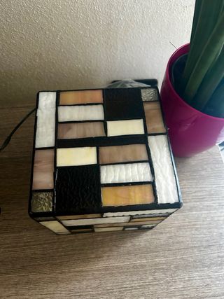 Lampada Tiffany Matrix Vetro e Metallo