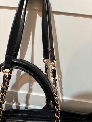 Bolso Grande Negro Tela CC