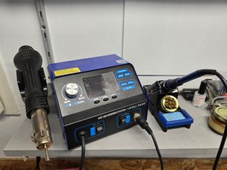 Soldadora por puntos + tester baterías + estación