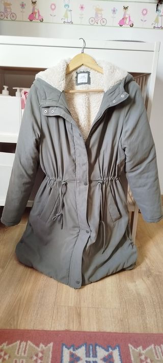 Abrigo Unit Talla L Forro Polar Verde Militar