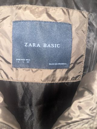 Abrigo de plumas marrón