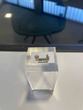 Pendientes Oro 18K Diamante Corazón